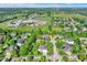 Sprawling residential area with a school in the distance and lush green trees at 16316 Brookhollow Dr, Westfield, IN 46074