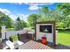 Stylish deck featuring a built-in hot tub and TV, perfect for outdoor relaxation and entertainment at 16316 Brookhollow Dr, Westfield, IN 46074