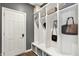 Functional mudroom with built-in storage, cubbies, and a convenient entrance to the home at 16316 Brookhollow Dr, Westfield, IN 46074