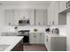 Beautiful kitchen with shaker cabinets, stainless steel appliances, and white countertops at 17339 Newton Main St, Westfield, IN 46074