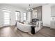 Bright living room with modern fireplace, wood floors, and stylish decor at 17339 Newton Main St, Westfield, IN 46074