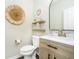 Modern bathroom with neutral tones, updated sink, and decor at 18763 Abigail Cir, Westfield, IN 46062