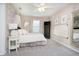 Charming bedroom with a cozy bed, elegant decor, and soft lighting creating a serene ambiance at 18763 Abigail Cir, Westfield, IN 46062