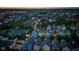 Panoramic aerial view of a neighborhood filled with colorful homes and lush green trees at 2075 Rhettsbury St, Carmel, IN 46032