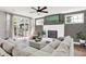 Spacious living room with hardwood floors, a fireplace, TV and comfortable seating perfect for relaxing at 3398 Nottinghill Blvd, Plainfield, IN 46168