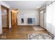 Inviting living room with hardwood floors, front door access and large window for plenty of natural light at 3538 Whalen Ave, Indianapolis, IN 46227