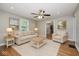 Bright living room with hardwood floors, neutral tones, and stylish furnishings at 4621 E 17Th St, Indianapolis, IN 46218