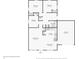 Detailed floor plan showcasing layout of the home, including room dimensions at 521 Elmhurst Pl, Whiteland, IN 46184