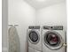 Convenient laundry room with side-by-side washer and dryer at 5671 Glass Chimney Ln, Indianapolis, IN 46235