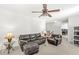 Comfortable living room with plush leather furniture, offering a relaxing gathering space at 5671 Glass Chimney Ln, Indianapolis, IN 46235