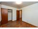 Cozy bedroom with closet space and a view to the hallway at 6498 N County Road 475 E, Pittsboro, IN 46167