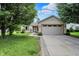 Charming single-story home featuring a two-car garage and well-maintained lawn and landscaping at 7061 Blankenship Ave, Indianapolis, IN 46217