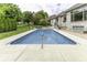 Private backyard swimming pool with clean lines, modern design, and well-maintained surroundings at 7648 Killarney Dr, Indianapolis, IN 46217