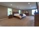 Spacious main bedroom features a large bed, neutral decor, and ample natural light from the windows at 876 Box Turtle Ct, Columbus, IN 47201