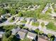 A charming residential neighborhood showcasing well-maintained lawns and mature trees in a serene setting at 9229 Crossing Dr, Fishers, IN 46037
