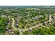 Extensive aerial view highlighting a well-planned community surrounded by lush greenery and mature trees at 1124 Enchanted View Dr, Mooresville, IN 46158