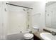 Full bathroom with combined shower and tub, toilet, and vanity with sink at 11821 Wapiti Way, Noblesville, IN 46060