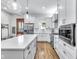 Modern kitchen featuring stainless steel appliances and a central island at 1322 Marlowe Ave, Indianapolis, IN 46202
