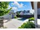Backyard featuring modern pool, outdoor kitchen, patio with seating and well-kept landscaping at 1322 Marlowe Ave, Indianapolis, IN 46202