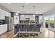 Beautiful kitchen with granite countertops, stainless steel appliances and a functional island with bar stool seating at 13495 Forest Glade Dr, Fishers, IN 46037