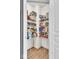 Neatly organized pantry offering ample storage for groceries and household supplies at 13495 Forest Glade Dr, Fishers, IN 46037