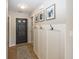 Welcoming entryway with modern accents, featuring coat hooks and stylish decor at 15388 Follow Dr, Noblesville, IN 46060
