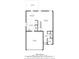 First floor plan featuring kitchen, living room, and garage with dimensions at 15411 Wandering Way, Noblesville, IN 46060