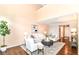 Inviting living area with hardwood floors and natural lighting at 15411 Wandering Way, Noblesville, IN 46060