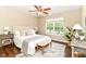 Main bedroom with neutral color scheme, hardwood floors, ceiling fan, and lots of natural light at 15411 Wandering Way, Noblesville, IN 46060
