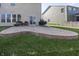 Backyard with concrete patio, seating area, grill, and well-manicured lawn at 15710 Chapel Park E Dr, Noblesville, IN 46060