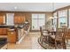 Spacious dining area featuring light hardwood floors and an abundance of natural light at 16502 Grand Cypress Dr, Noblesville, IN 46060