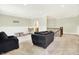 Spacious finished basement with neutral carpeting and comfortable seating area at 20170 Starlight Ct, Noblesville, IN 46062