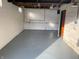 Unfinished basement with painted concrete walls and floors offering a blank canvas for customization and ample storage space at 249 Spring St, Plainfield, IN 46168