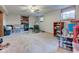 Large basement area with carpet flooring and windows providing plenty of natural light at 286 N Greenbriar Dr, Greenwood, IN 46142