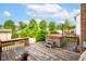 Wooden deck with hot tub, gazebo, view of the pool, shed, and backyard at 286 N Greenbriar Dr, Greenwood, IN 46142