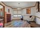 Cozy dining room with rustic wood floors, modern lighting, and comfortable seating at 286 N Greenbriar Dr, Greenwood, IN 46142