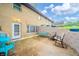 Spacious backyard patio with comfortable seating and outdoor features at 2900 Helms Rd, Anderson, IN 46016