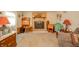 Inviting living room features a cozy fireplace and a charming decor at 2900 Helms Rd, Anderson, IN 46016