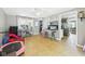 Spacious open floor plan with vinyl floors and plenty of room for relaxing and entertaining at 3400 Debra Dr, Anderson, IN 46012