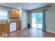 Open dining area with sliding glass doors leading to outdoor deck at 3898 Chelsea Ter, Greenwood, IN 46143