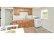 Compact kitchen with stainless steel sink and modern countertops at 4910 W Caven St, Indianapolis, IN 46241