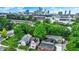 Aerial view of homes in neighborhood with downtown skyline in background at 514 Dorman St, Indianapolis, IN 46202