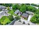 Overhead view of houses in a neighborhood, with lush trees and well-maintained properties at 514 Dorman St, Indianapolis, IN 46202
