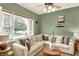 A cozy living room with natural light, comfortable seating, and stylish decor at 514 Dorman St, Indianapolis, IN 46202