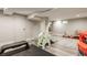 Finished basement offers open space for recreation, exercise equipment and play area at 5254 N Park Ave, Indianapolis, IN 46220