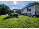 The home features a well-manicured lawn and garden. A patio is found off the house at 5347 Sampson Dr, Indianapolis, IN 46237