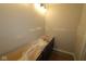 Unfinished bathroom vanity area, offering potential for customization and design to personal taste at 5517 Sienna Ct, Brownsburg, IN 46112