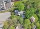Aerial view showing the home's proximity to local businesses and parking areas at 6210 Mckinley Ct, Indianapolis, IN 46220