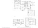 Complete layout showing first and second floors and basement of the house, including dimensions and layout at 6210 Mckinley Ct, Indianapolis, IN 46220