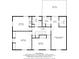 Upstairs floor plan highlighting bedrooms, bathrooms, and a balcony at 6530 Lowanna Way, Indianapolis, IN 46220